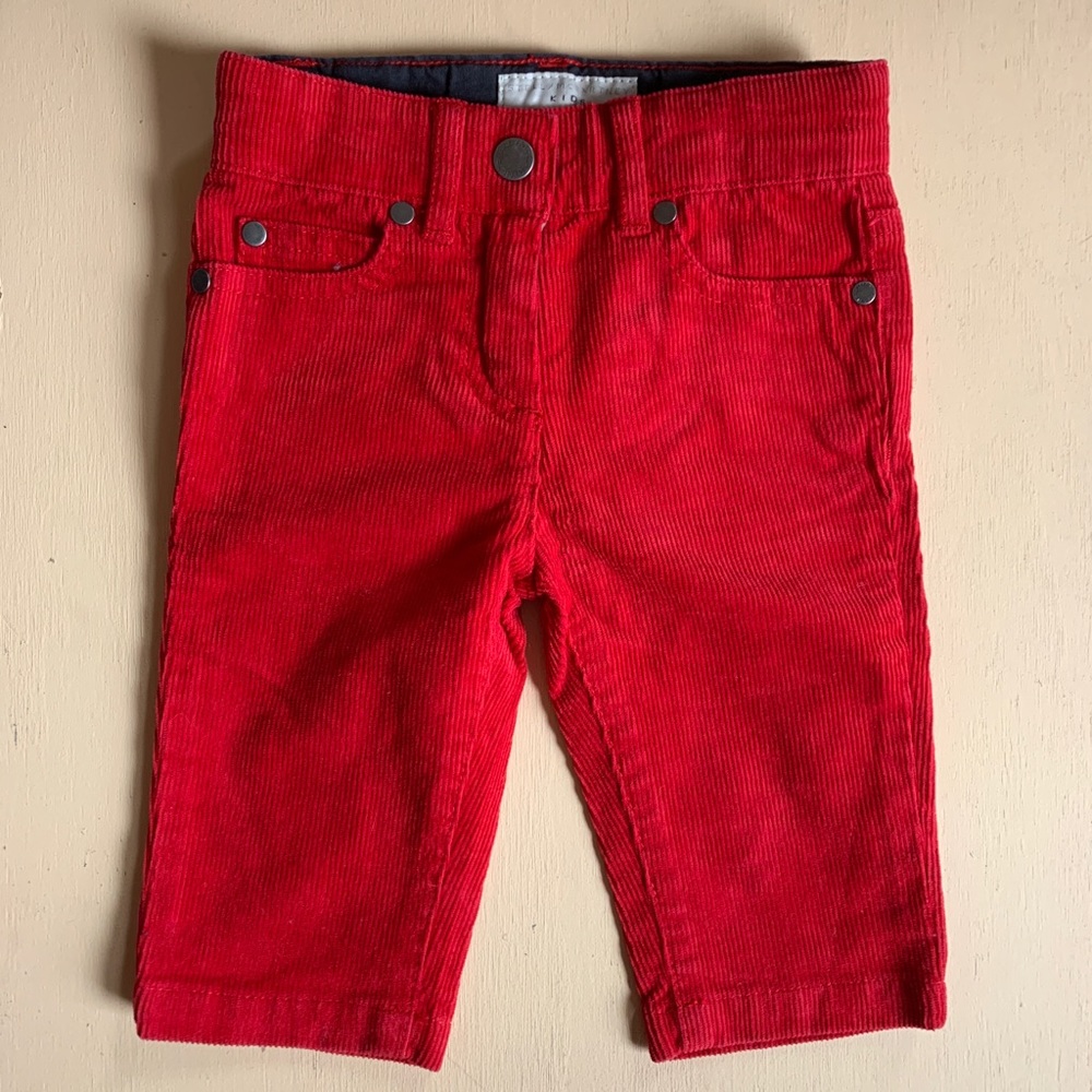 Stella McCartney Kids red corduroy pants